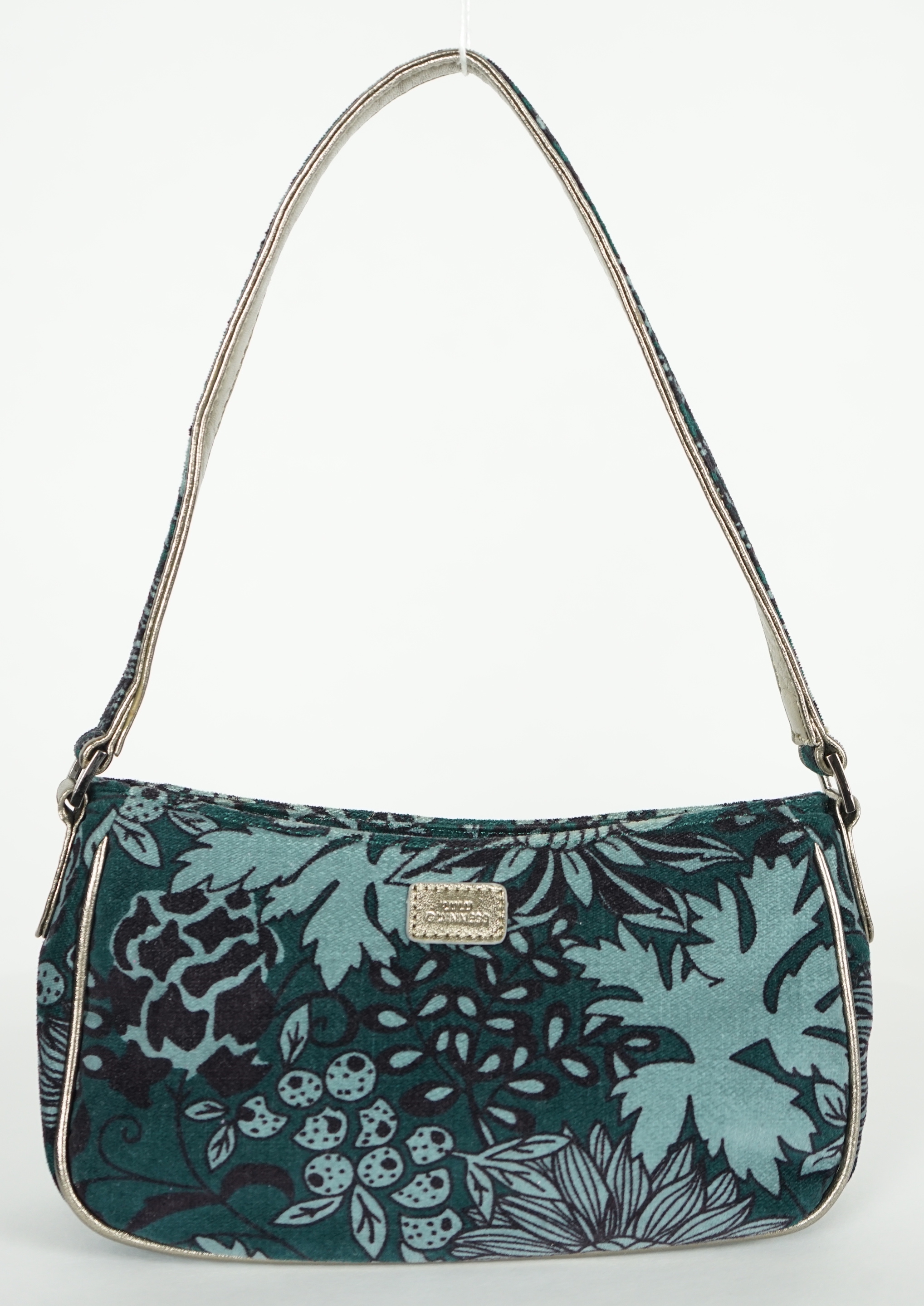 A Lulu Guinness velvet handbag, with dust bag, width 26cm, height 14cm, height overall 36cm, depth 8cm, Please note this lot attracts an additional import tax of 20% on the hammer price